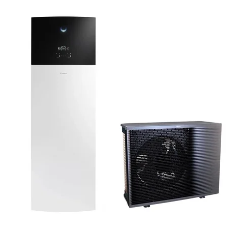 Pompa de caldura 10 kW, pentru incalzire, unitate interioara, Daikin, Altherma 3 R MT ELVH12S23E6V + unitatea exterioara, ERRA10EV3, Daikin, A R MT, cu boiler inox incorporat si incalzitor electric rezerva de 6 kW, monofazic