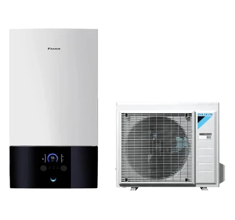 Pompa de caldura 8 kW, pentru incalzire si racire, unitate interioara, Daikin, Altherma 3 R W EHBX08E6V cu incalzitor electric rezerva de 6 kW + unitatea exterioara ERGA08EVH7, monofazic