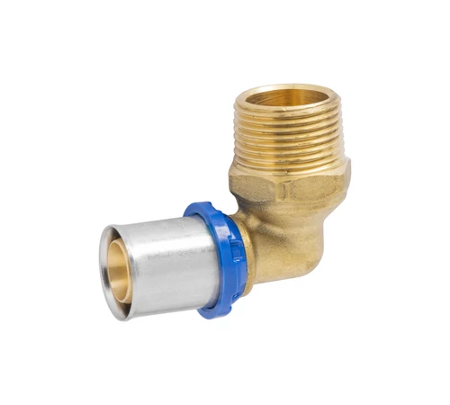 Cot presare 16 x 1/2", filet exterior, APE RACCORDERIE, alama, pentru tevi multistrat