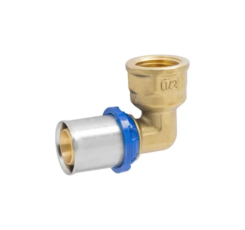 Cot presare 20 x 1/2", filet interior, APE RACCORDERIE, alama, pentru tevi multistrat