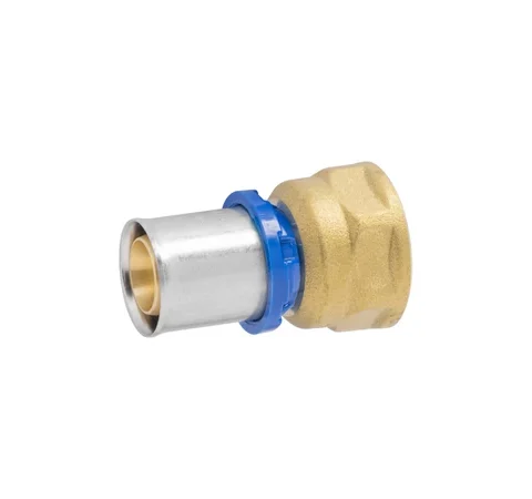 Racord presare drept 20 x 3/4", filet interior, APE RACCORDERIE, alama, pentru tevi multistrat