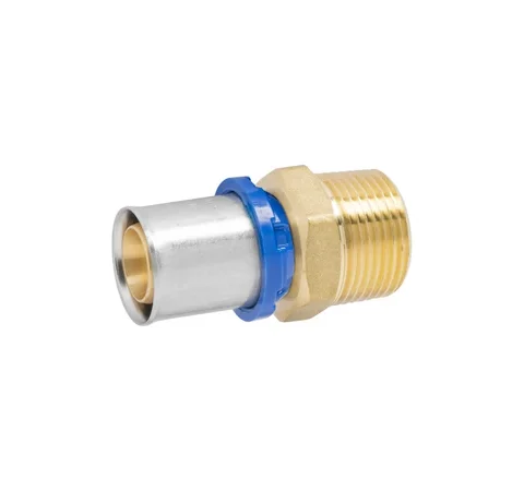 Racord presare drept 26 x 3/4", filet exterior, APE RACCORDERIE, alama, pentru tevi multistrat