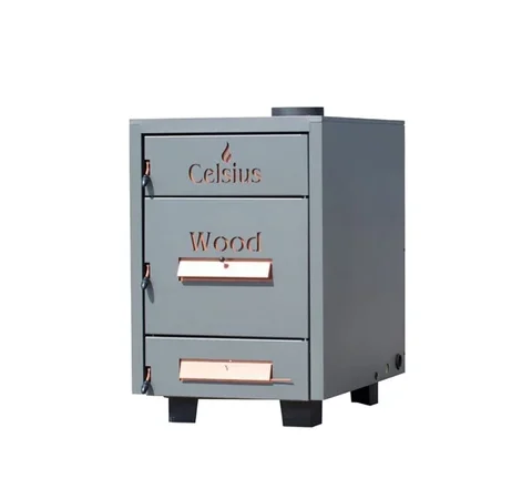 Cazan pe lemne, din tabla de otel, 85 kW, Wood 60 - 85, Celsius